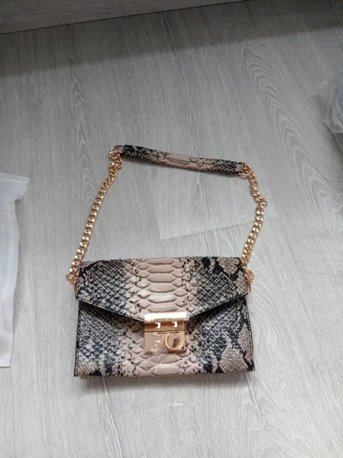 Sac bandoulière motif serpent - photo numéro 4