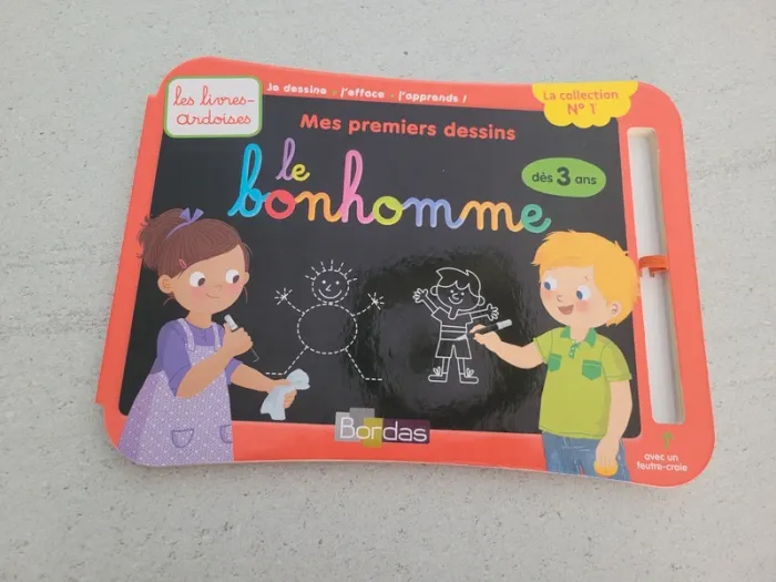 Livre ardoise le bonhomme