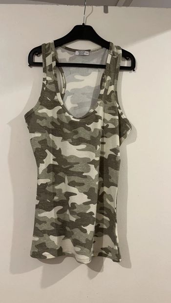 Débardeur femme militaire M emmanchures américaines