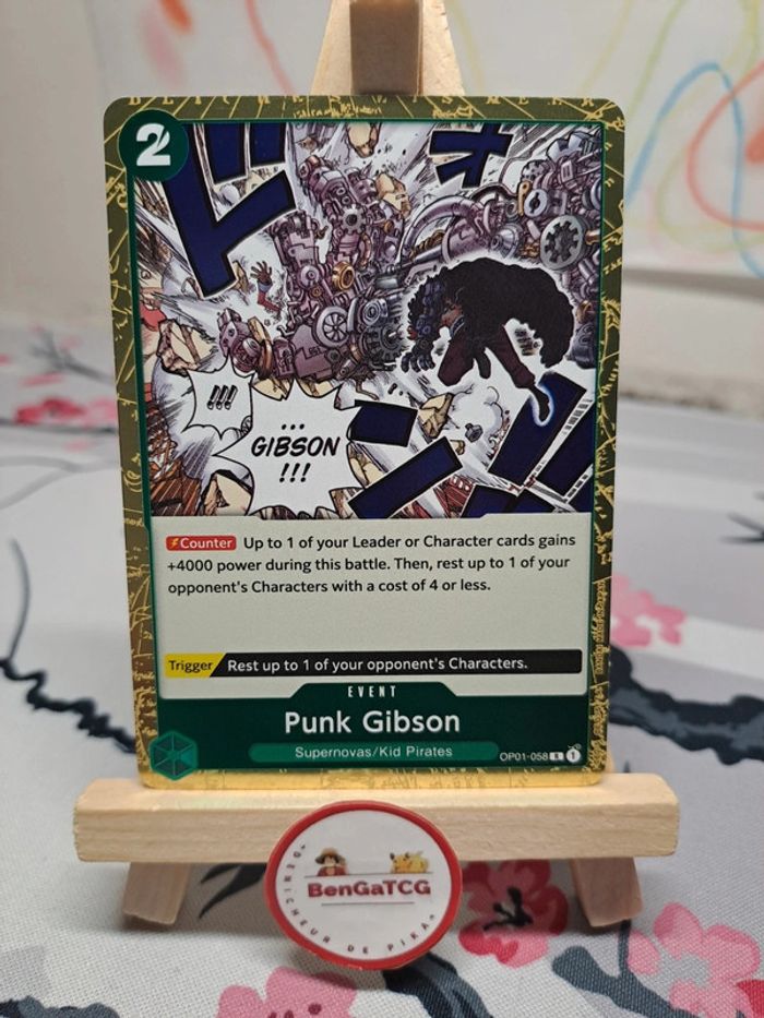 Carte Punk Gibson OP01-058 Romance Dawn One Piece ENG🇬🇧