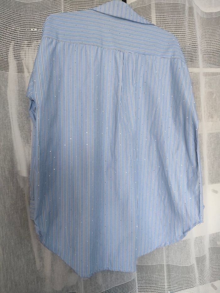 Chemise bleue jean rayé - photo numéro 2