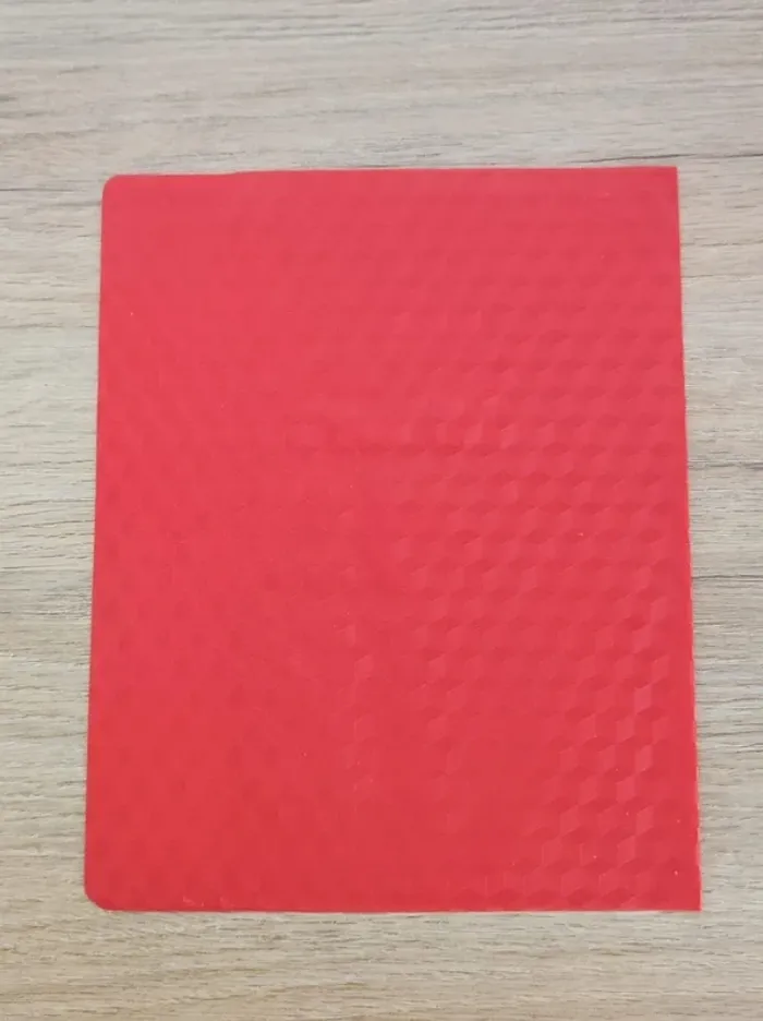 Lot 4 protège-cahier bleu rouge noir jaune - 17x22cm - photo numéro 6