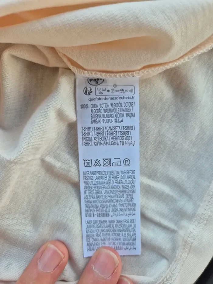 Tee-shirt femme coton kiabi L - photo numéro 3