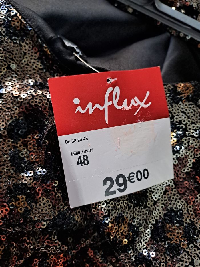 Robe à paillettes motif léopard – Taille 48