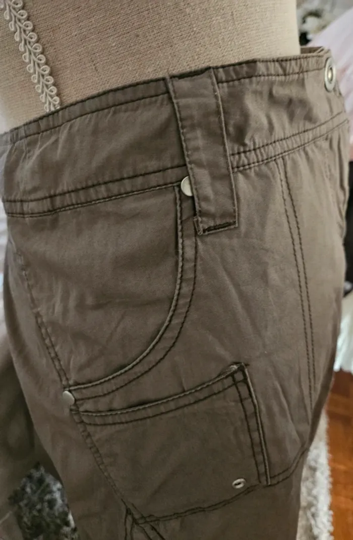 Jupe kaki évasée Mystic Taille 42 Neuve - photo numéro 2