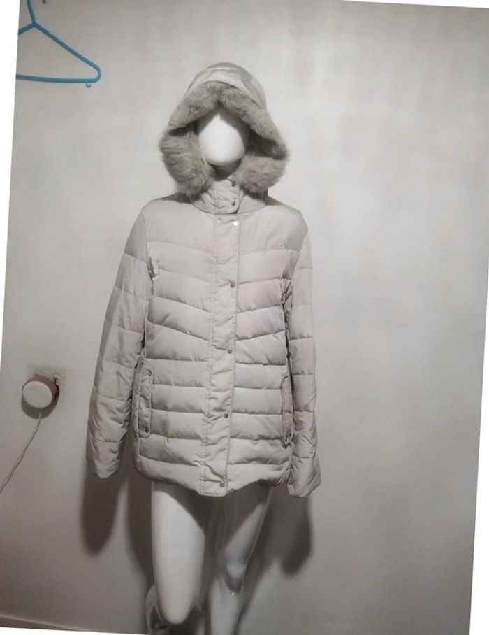 Doudoune grise 123 taille 46 - photo numéro 3