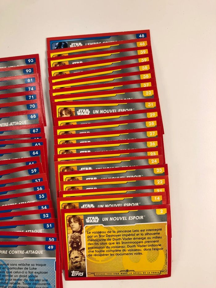 61 cartes Topps voyage vers star Wars : le réveil de la force - photo numéro 4