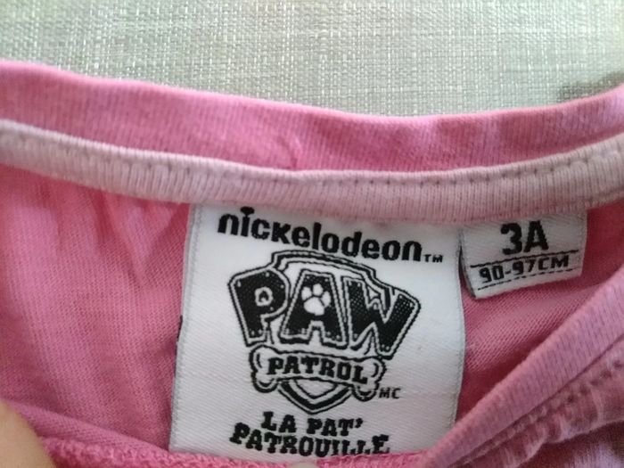 Maillot longue manche, taille 3 ans, paw patrol - photo numéro 2
