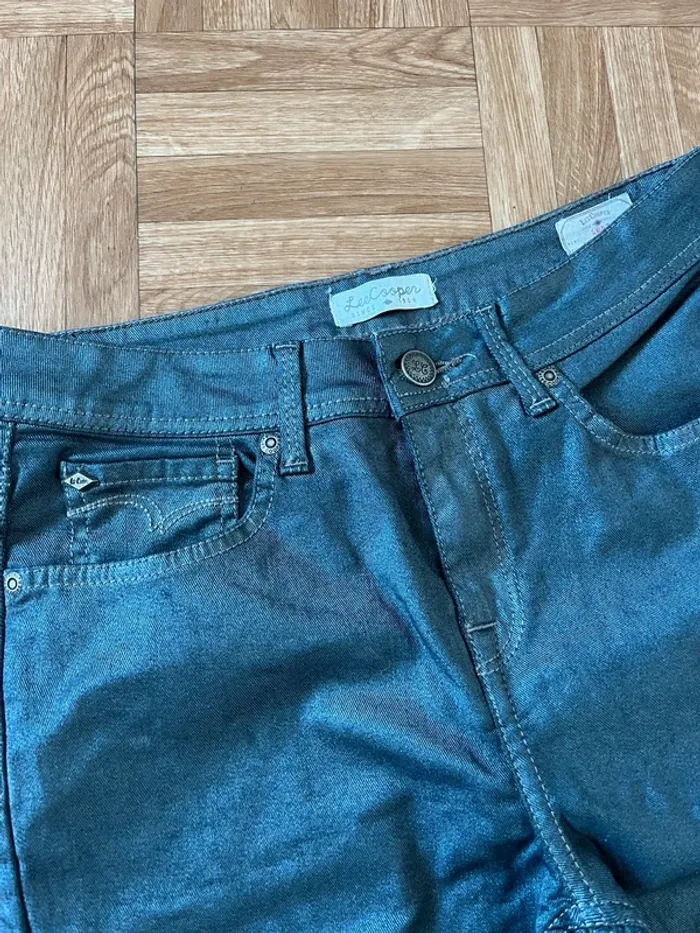 Pantalon jean gris satin W27 L34 Lee Cooper - photo numéro 3