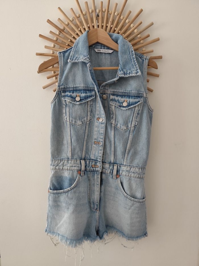 Combi short Zara en jean