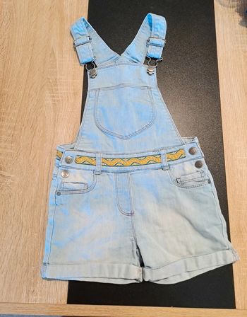 Salopette short, taille 6 ans, marque orchestra