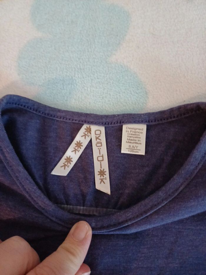 T-shirt violet 8 ans - photo numéro 2