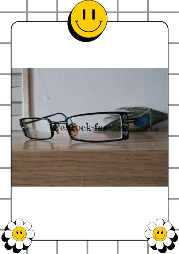 Monture de lunettes de vue noire - photo numéro 8