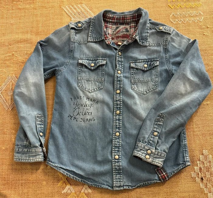 Chemise en jeans Pepe Jeans 10 ans - photo numéro 1