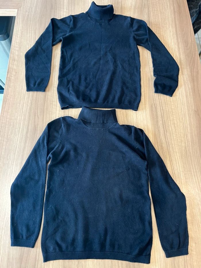 Lot de 2 sous pull noir mango taille 10 ans