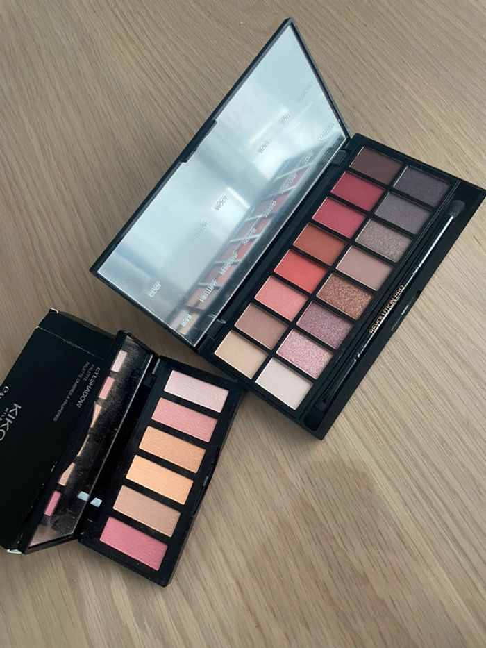 Lot de 2 palettes yeux Kiko + Revolution