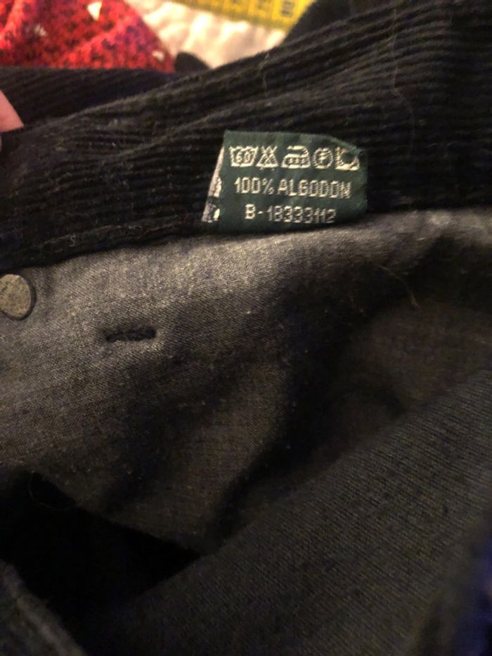 🖤Jupe longue vintage Y2K en velours côtelé noir Black corduroy skirt🖤 - photo numéro 15