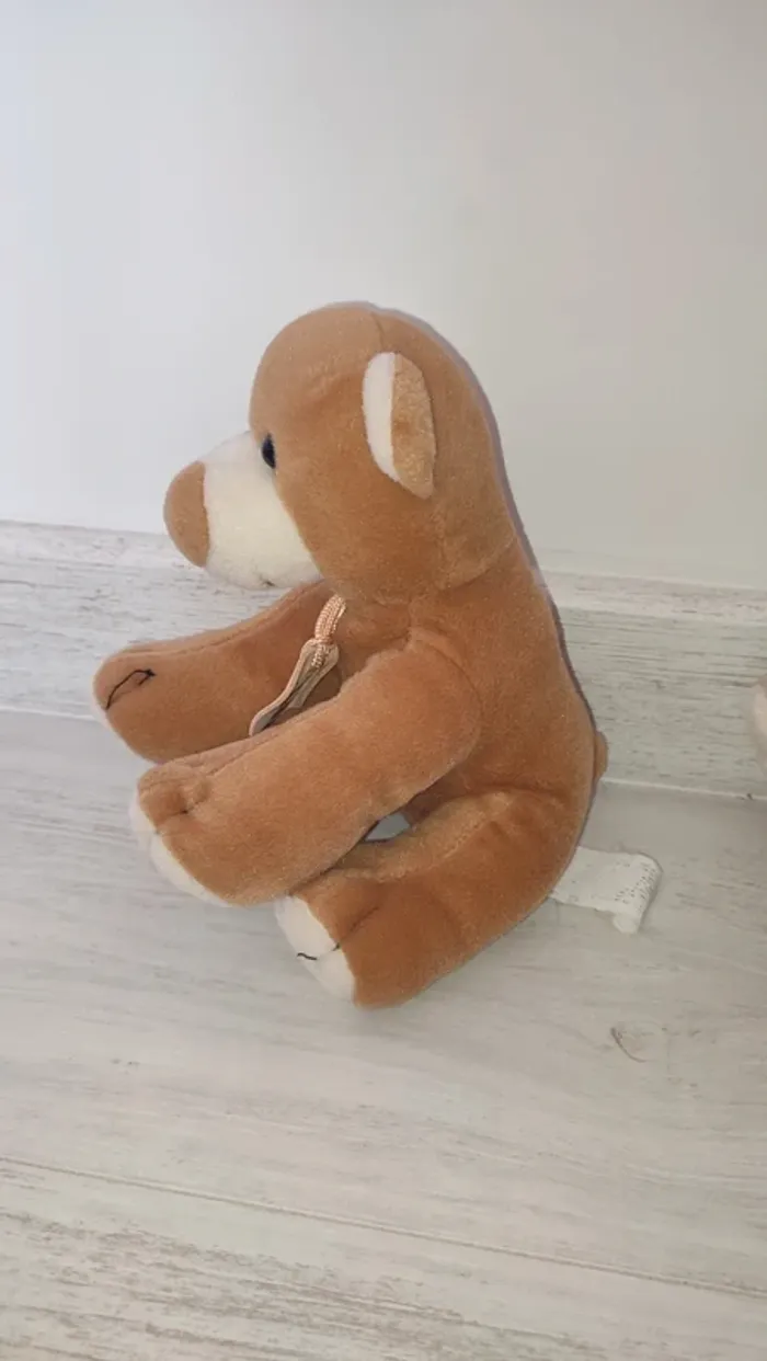 2 peluches ourson et rhinocéros parfait état - photo numéro 5
