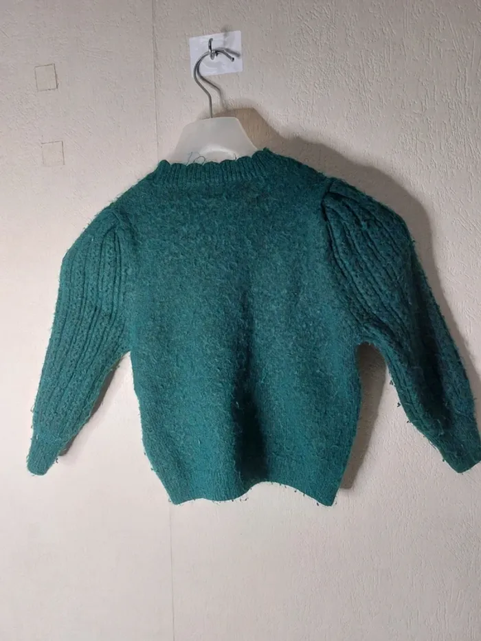 Pull épais vert " Kiabi" - photo numéro 3