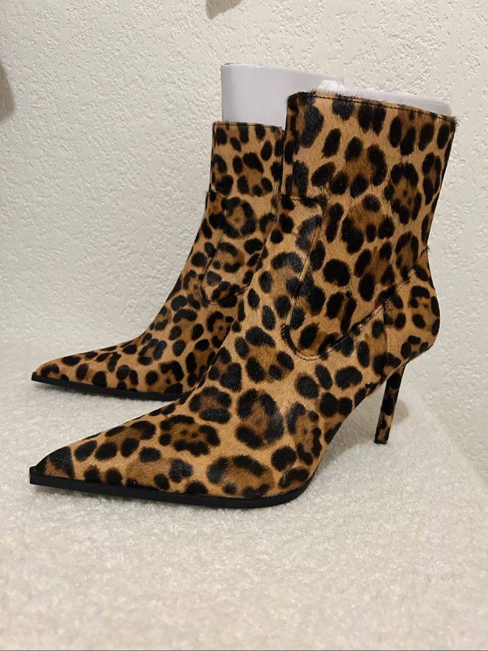 Heel boots Zara léopard sold out