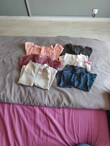 Lot pantalons fille