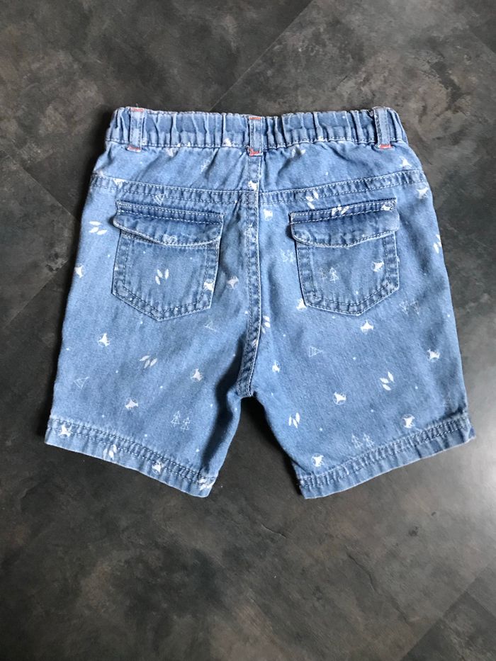 Short en jeans La grande aventure 18 mois Tissaia - photo numéro 2