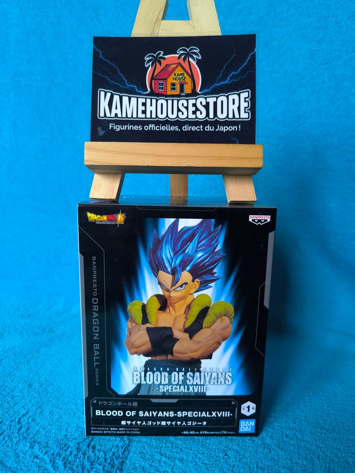 Figurine Gogeta Super Saiyan Blue – Dragon Ball Super – Blood of Saiyans Special XVIII – Officielle