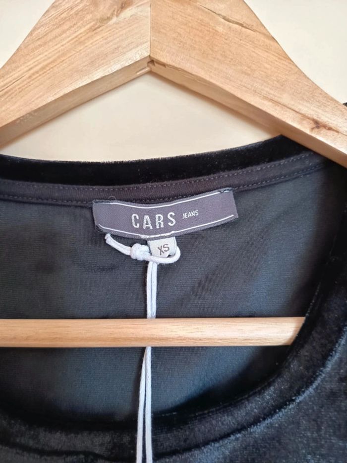 Haut velour léger. Marque cars jeans. - photo numéro 3