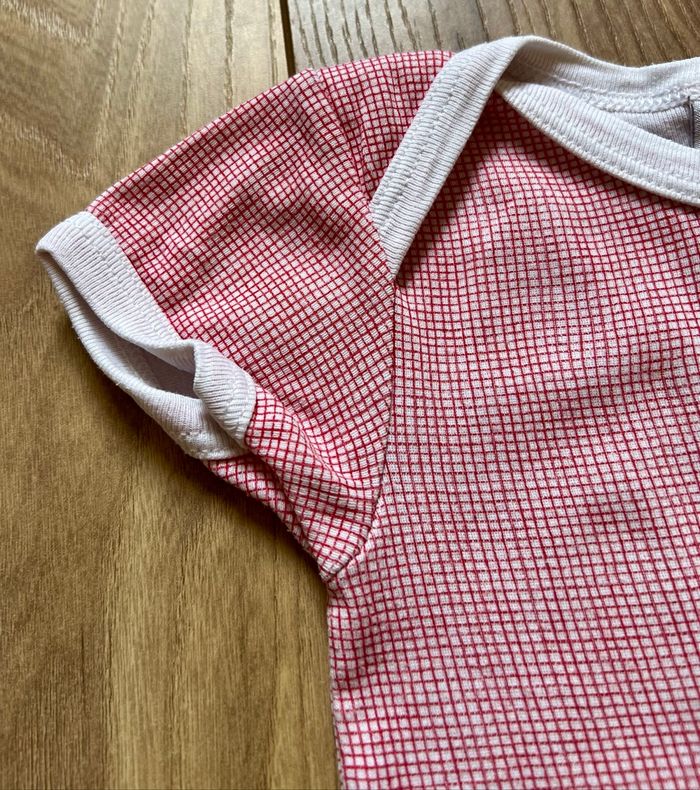 Body petits carreaux rouges - Petit Bateau - photo numéro 3