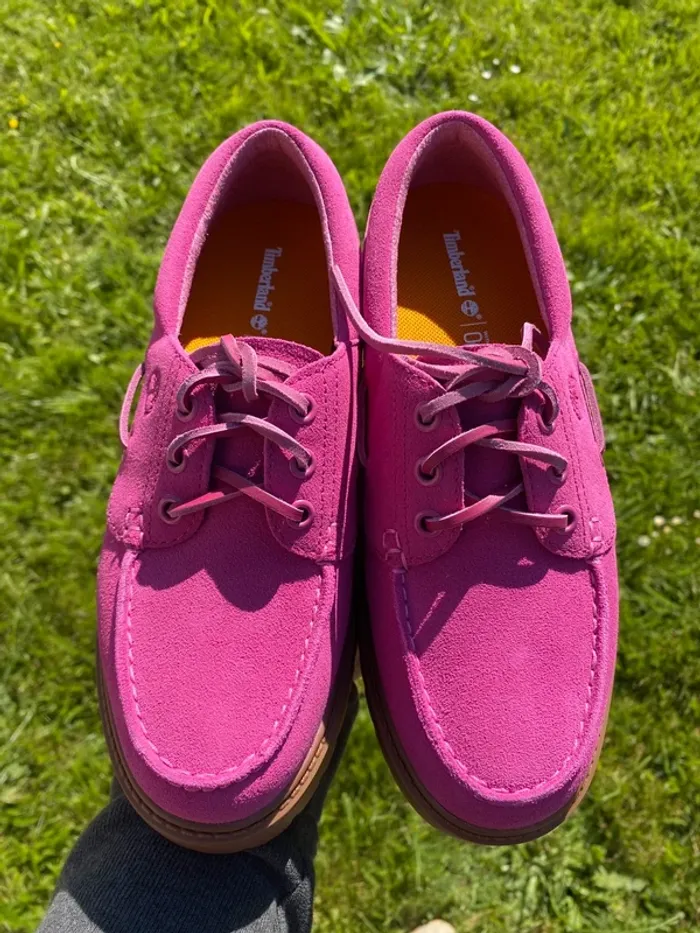 Timberland Plate-forme rose/ street-boat dark pink - photo numéro 7