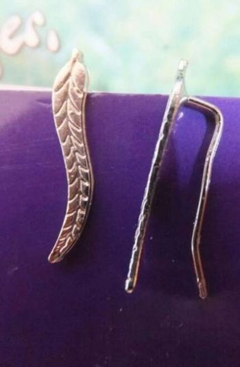 Boucles d'oreilles feuille