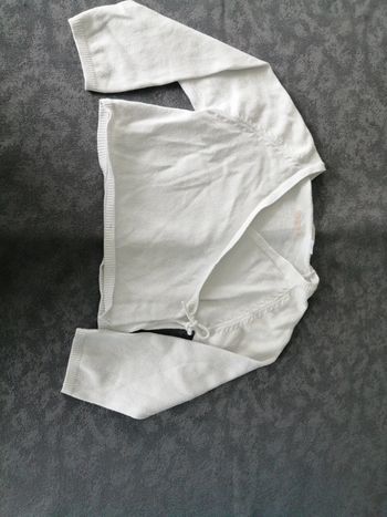 Gilet cache cœur blanc