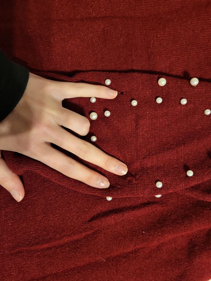 Pull long et chaud avec perles ! - photo numéro 8