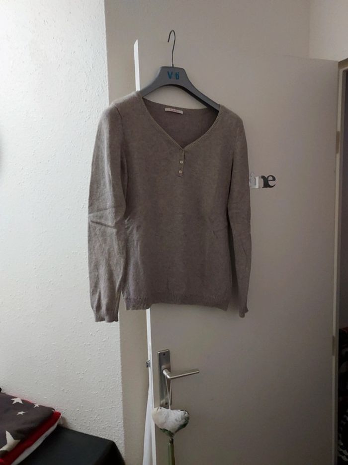 Lot de 3 pulls col en V femme L - photo numéro 4