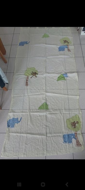 Voilages jungle singe et éléphant