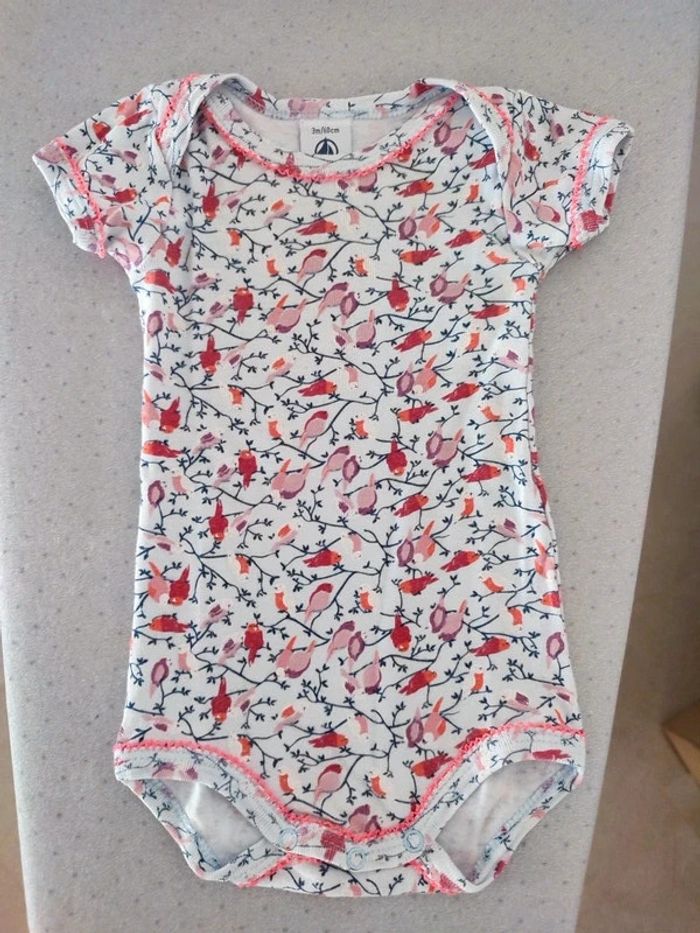 Lot de 2 bodies petit bateau 3 mois