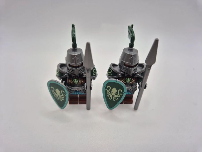 Figurines type lego 2 soldats chevaliers Pieuvre - photo numéro 6