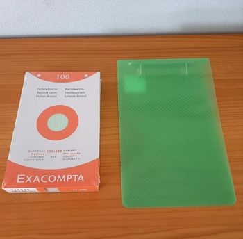 Fiche bristol + classeur - Neuf