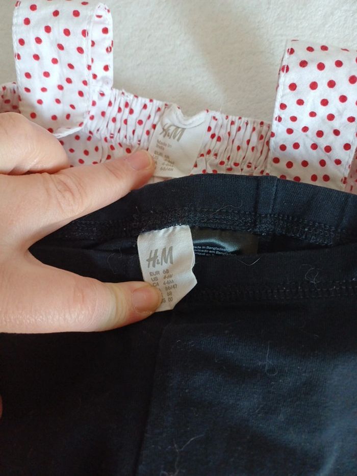 Ensemble legging et tunique 6 mois H&M - photo numéro 2