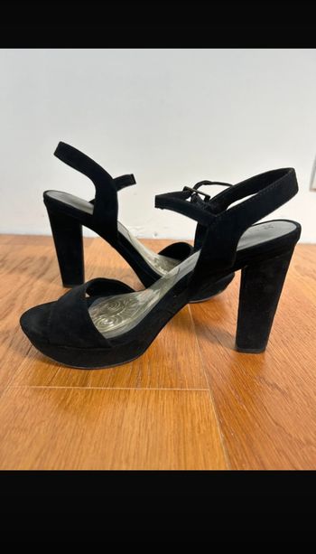 sandales noir velours