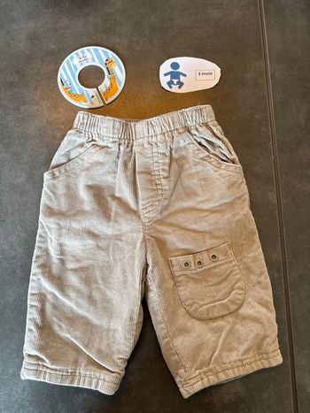 Pantalon velours garçon