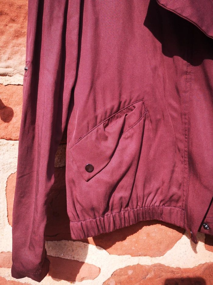 Veste bomber légère Cache Cache bordeaux - photo numéro 2