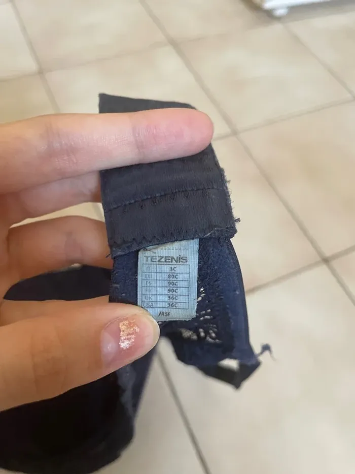 Soutien gorge marine Tezenis 90C - photo numéro 3