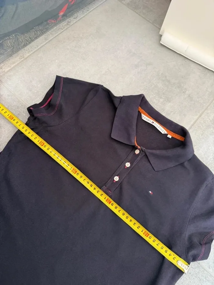 Polo Tommy Hilfiger femme violet taille L très bon état - photo numéro 5