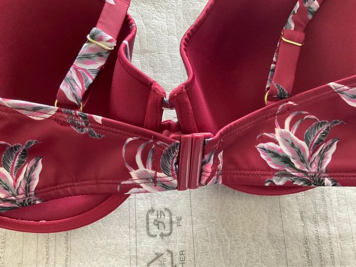 Haut maillot bordeaux Hunkemöller neuf - photo numéro 7