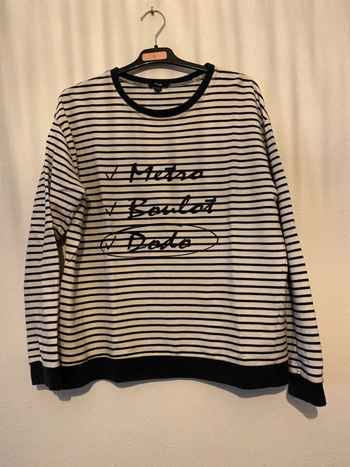 Sweat-shirt rayures