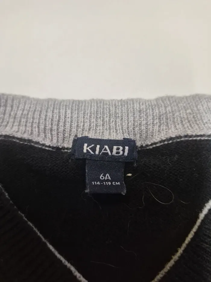 Pull col V sans manche - photo numéro 2