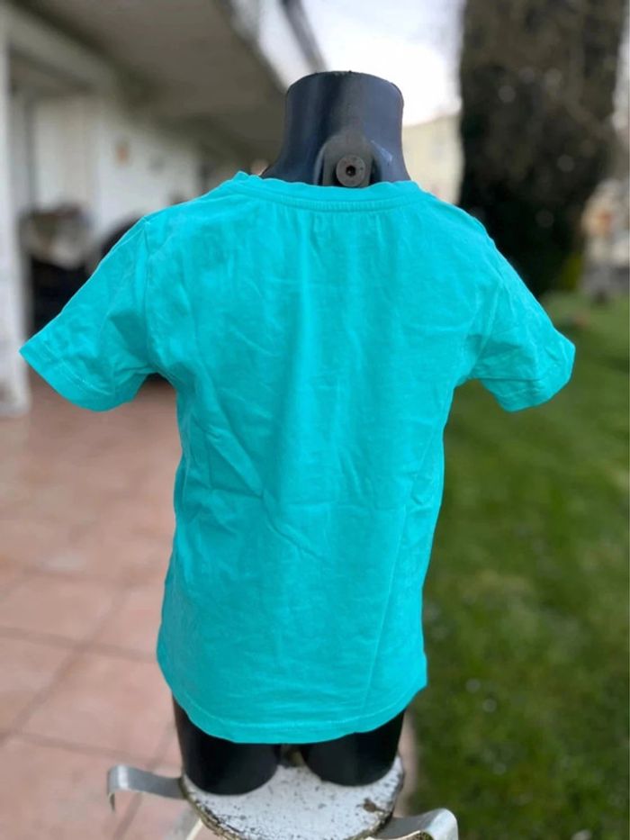T shirt turquoise taille 6 ans - photo numéro 2