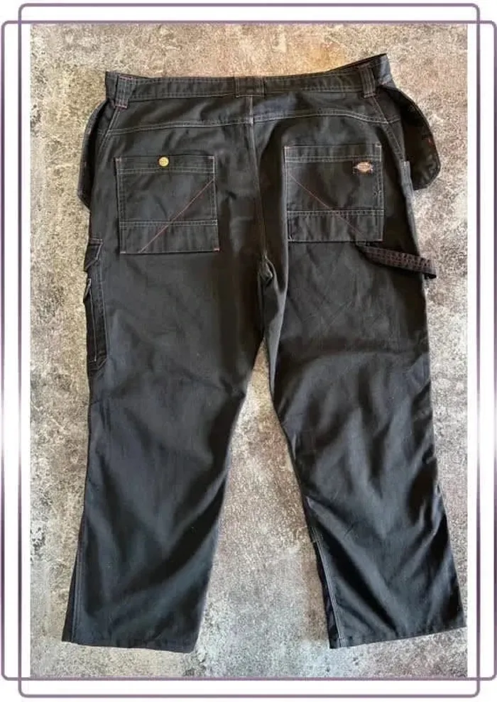 Pantalon carpenter bricolage noir taille 50 Dickies Pantaloni neri Schwarze DIY-Zimmermannshose - photo numéro 3