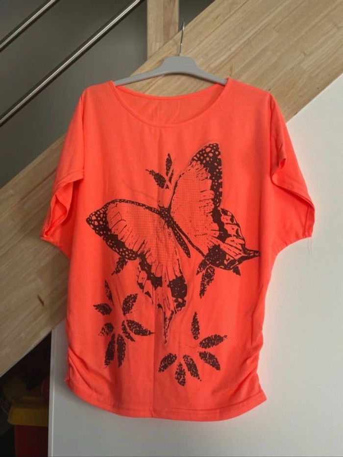 T-shirt corail
